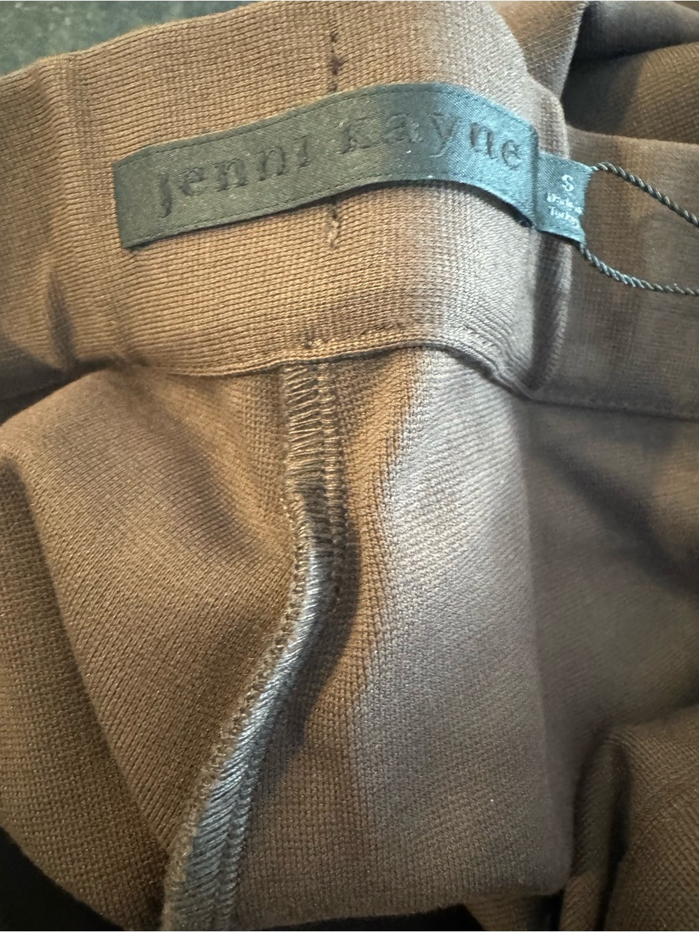 JENNI KAYNE Women's Forme Pant  Chocolate Size Small New Knit Pull On High Rise - Picture 6 of 7